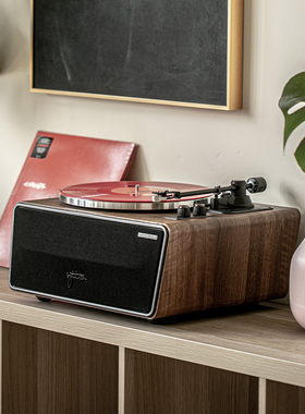 Syitren赛塔林PARON PRO升级版复古黑胶留声机动磁黑胶机蓝牙音响