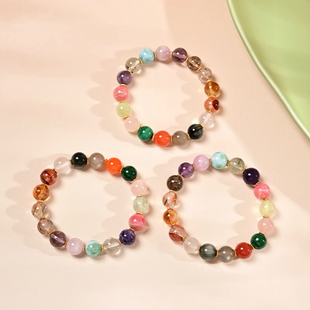 前途无量紫水晶水晶手链多宝手串手链女生高级感生日礼物女生