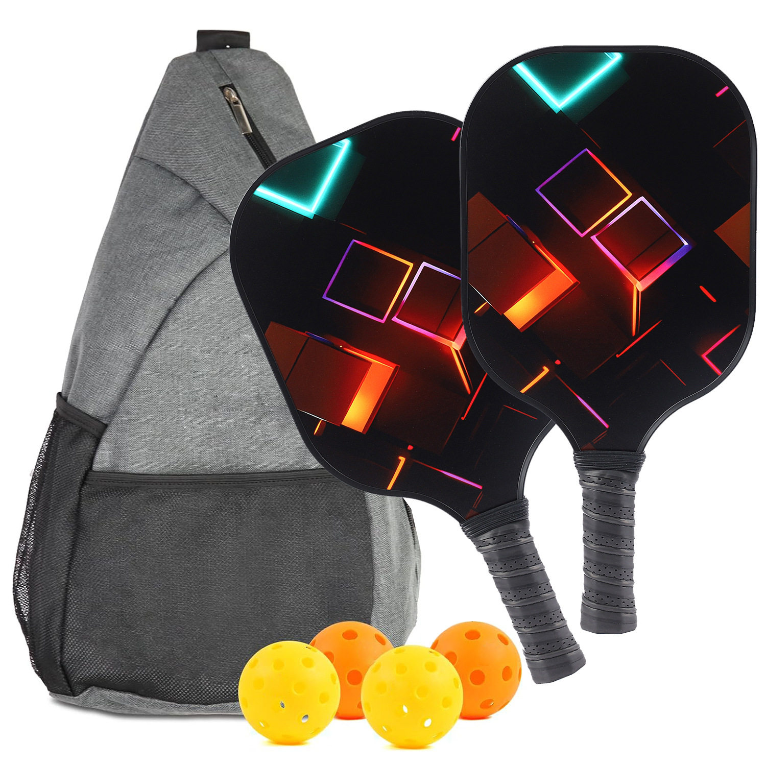 碳纤维匹pi克球拍板pickleball球拍匹PI克球板拍专业皮克球拍