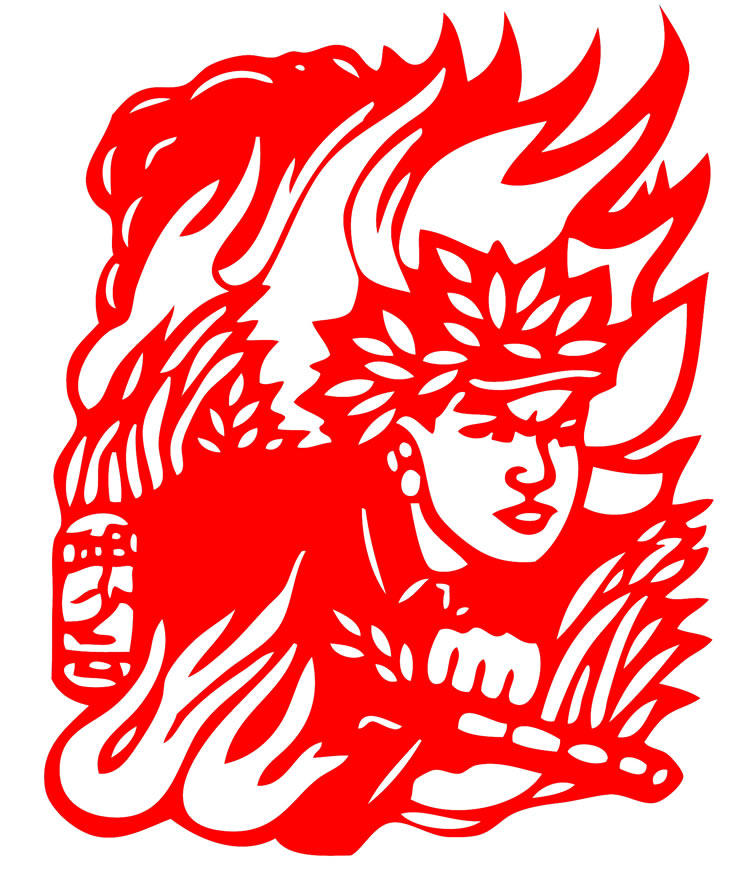 伟人头像剪纸毛朱周邓雷锋红色主题手工宣纸成品爱国爱党红色文化