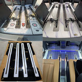 适用于腾势D9实木地板宗师M8航空铝地板红旗HQ9迎宾踏板改装 E9配