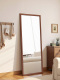 中古实木全身镜穿衣镜落地镜客厅家用女生卧室服装 店试衣镜大镜子