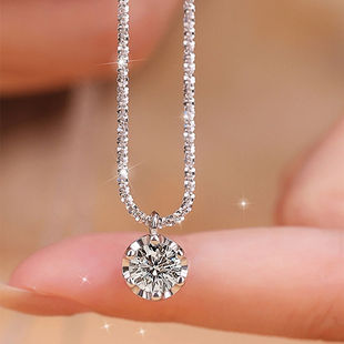 S925纯银高级感满天星项链2023新款爆款锁骨链女高级感轻奢小众女