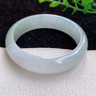 7.9mm 15.7 hh59轮胎镯缅甸翡翠A货手镯宽边玉镯子时尚 玉手环59