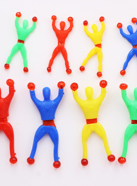 爬墙人粘性蜘蛛爬墙2元店传统玩具蜘蛛网流星锤粘性手掌儿童玩具