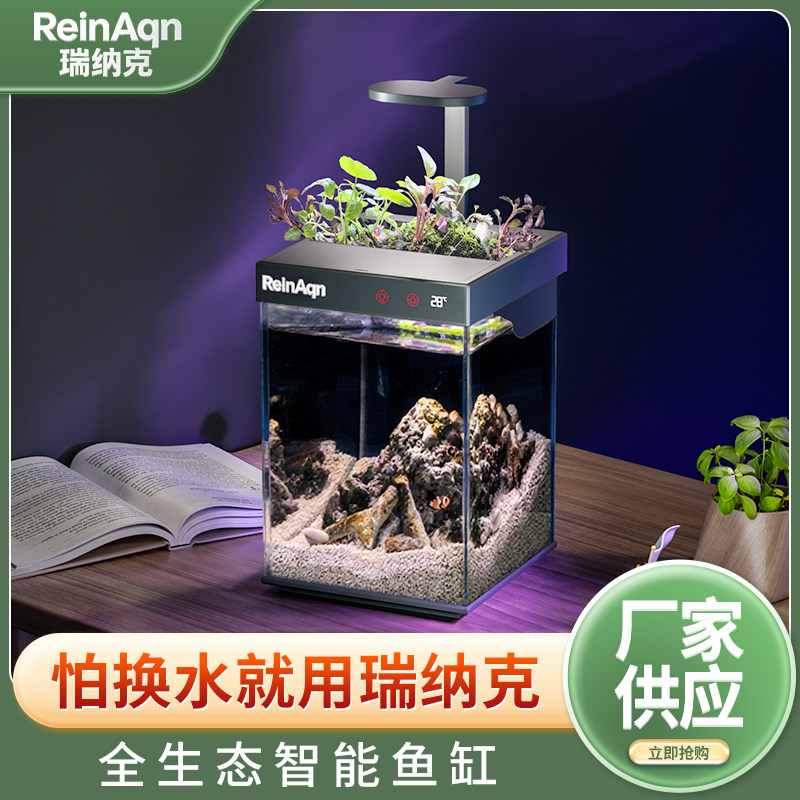 桌面生态金鱼缸懒人免打理图片