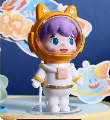 宇宙探险蛋糕装饰猫耳朵宇航员玩偶摆件太空航天男孩生日火箭插牌