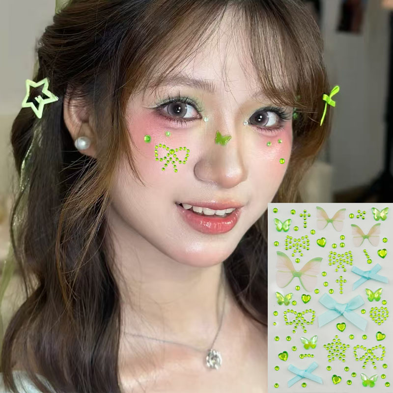 蝴蝶结化妆贴眼妆拍照写真贴纸