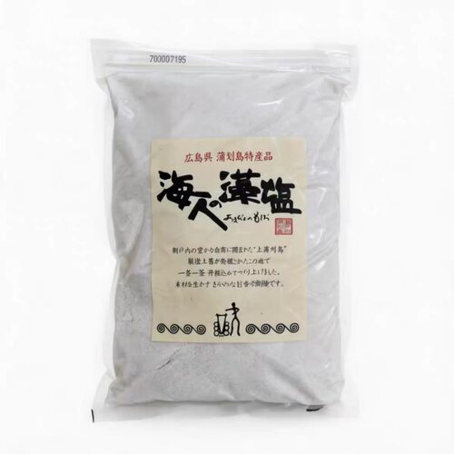 海人藻盐日本原装进口濑户内海茶色食用盐日料业务用1KG袋装包邮