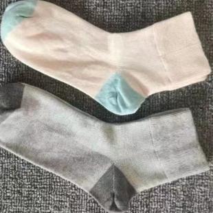 男士 短筒袜灰米色薄款 袜 网防臭中筒棉袜夏季 足力健袜子女短袜夏款