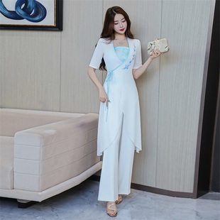 套装 足疗店养生按摩技师服2025新款 显瘦美容师足浴工作服长裤