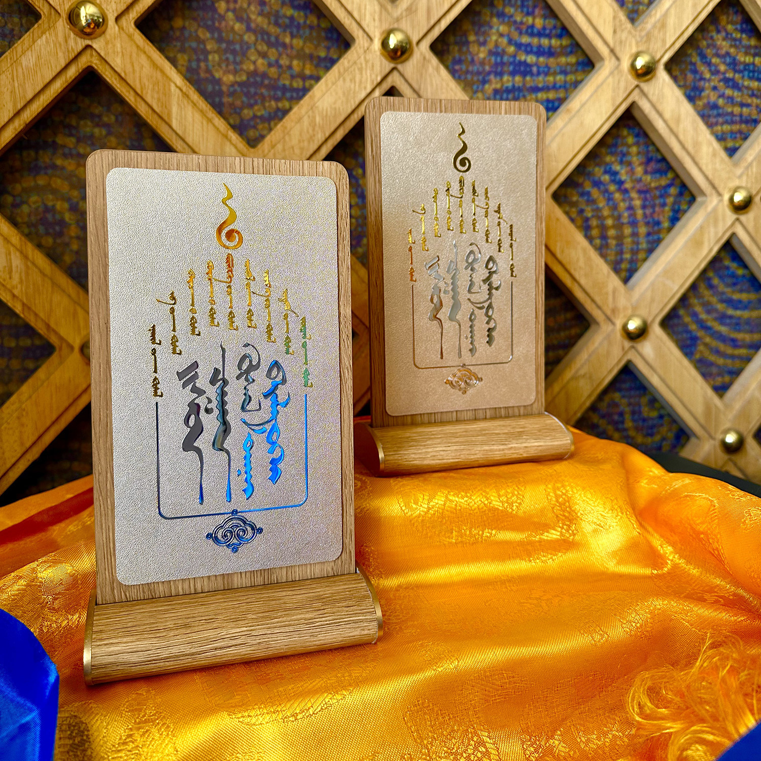蒙古元素摆件精美礼品九愿送礼回礼精美礼盒桌牌蒙古家居饰品马年