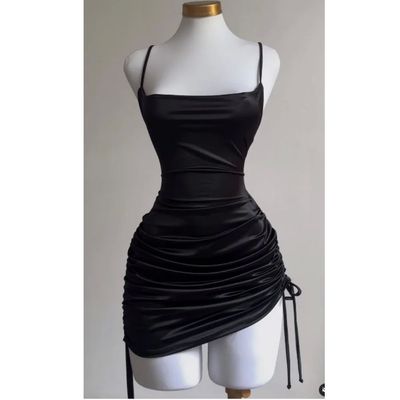 Lace Up Backless Sleeveless Women's Slip Dress Club Party Bl