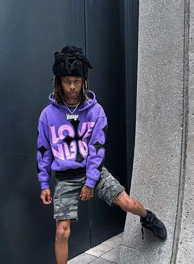 Y2k Men Emo Streetwear Hoodie Zip Up Sweatshirts Fairy Grung