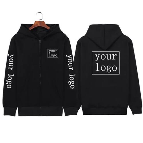 Your Own Design Brand Logo/Picture Custom Zip Up Hoodie Men