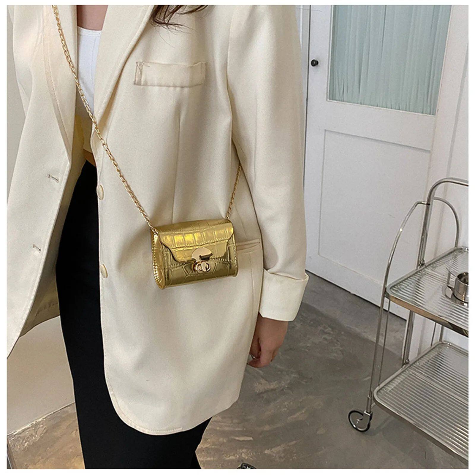 Korean Style Bright Surface Shoulder Bag for Women Fashion S