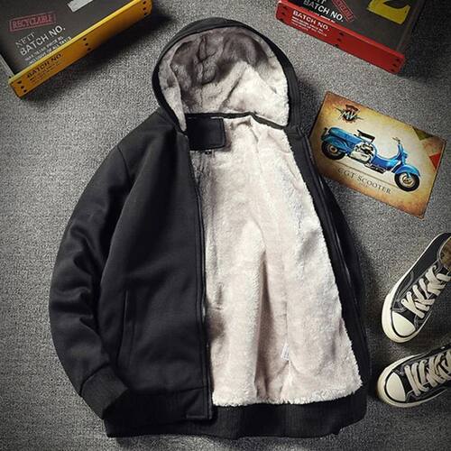 Trendy Korean Hooded Cardigan Sweatshirt Men Loose Casual Zi
