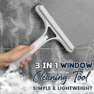 3 In 1 Windows Cleaning Wiper Glass Brush Household Cleaning