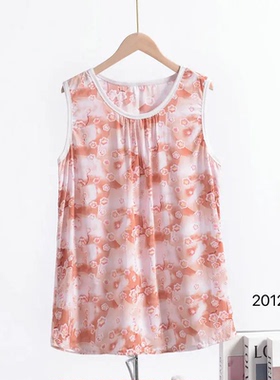 Plus size XL to 6XL Flowers Tank Tops Summer women's Vest Lo