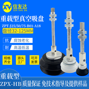 双层侧通M18重载型吸盘ZPX32HB/40HB/50-125HB-J25/50/75-B01-A18