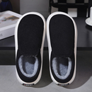 手工软底吸汗圆头厚底加绒上班棉鞋 开车轻便帆布鞋 布鞋 老北京男士