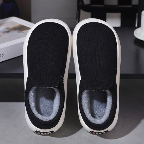 老北京男士布鞋开车轻便帆布鞋手工软底吸汗圆头厚底加绒上班棉鞋