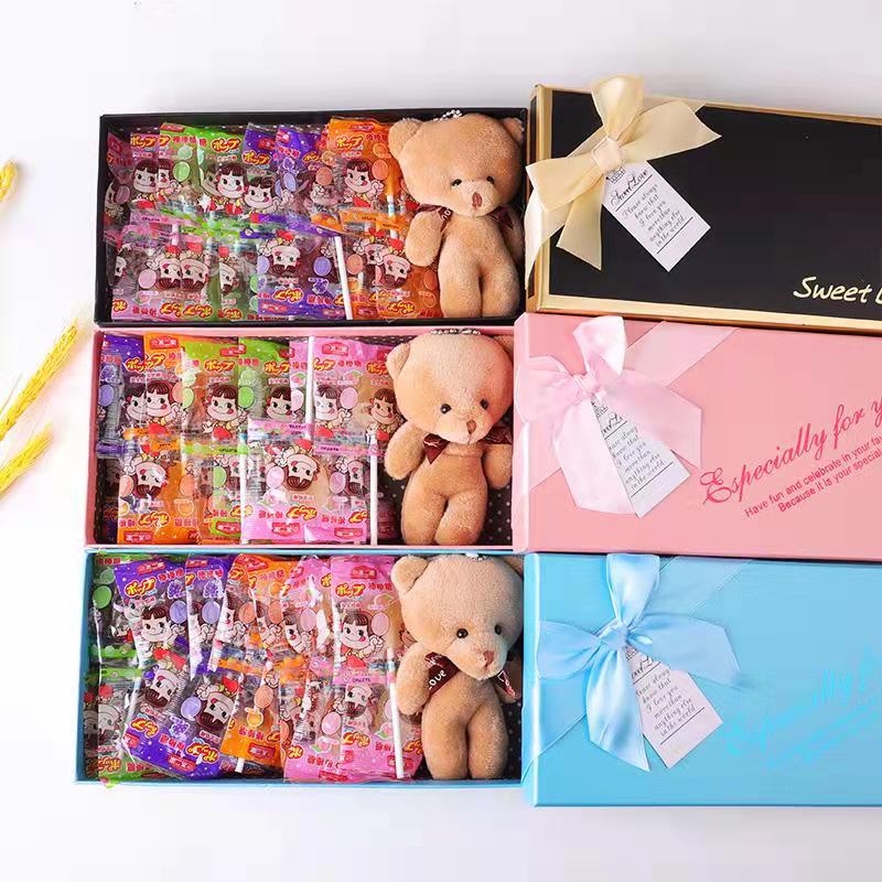 不二家棒棒糖送女友高颜值零食大礼包生日万圣情人节创意礼盒装