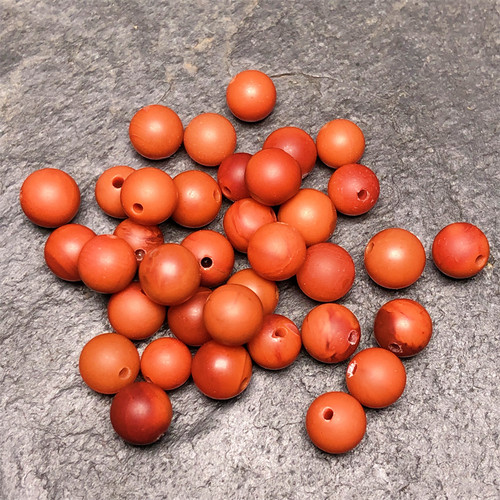川料南红玛瑙圆珠5毫米手工打磨柿子火焰玫红满色肉散珠配饰隔珠