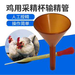 鸡用一次性输精管采精杯鸡人工授精器材 种鸡集精杯 鸡用采精器