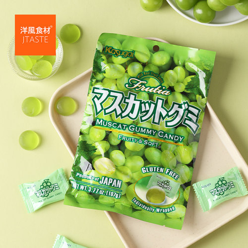 日本进口春日井青葡萄味软胶糖