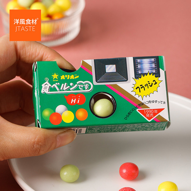 日本进口 新品欧阿欧 相机装迷你汽水味糖果 结婚送礼诞生礼喜糖