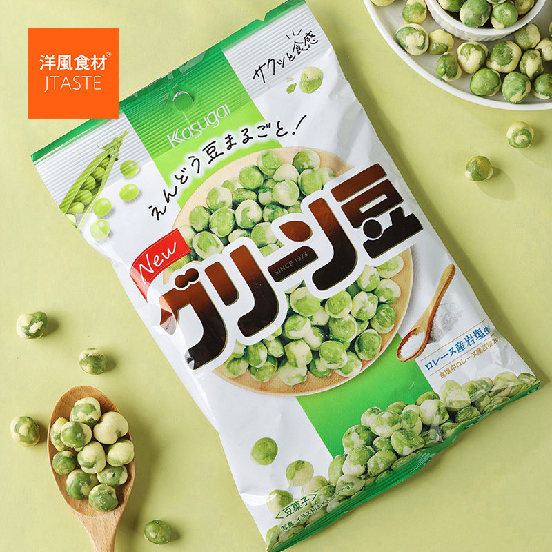 日本进口零食 春日井膨化香脆豌豆米果(小) 90g 休闲零嘴小食