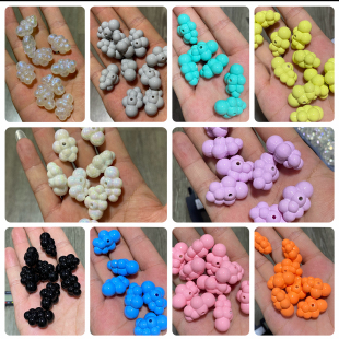 DIY手机包链钥匙配饰 人鱼姬云朵骚粉欧美米珠百搭爆款 经典 烤漆