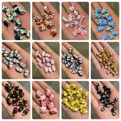 【合金】咖啡豆史迪仔kitty/企鹅/dimo蝴蝶结大象蜜蜂卡比Diy配饰