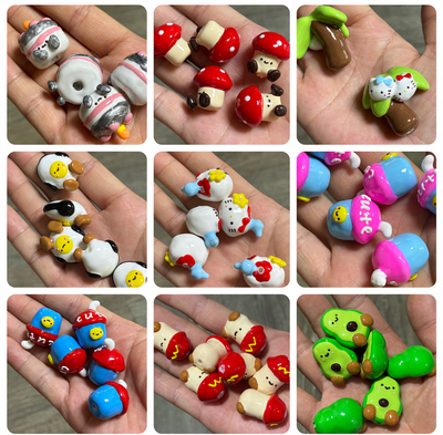 重油kitty手绘苹果JC史迪仔拉布布草莓熊电视机摩托车DIY配饰