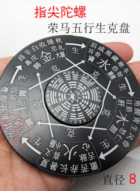 太极五行八卦指尖陀螺全金属