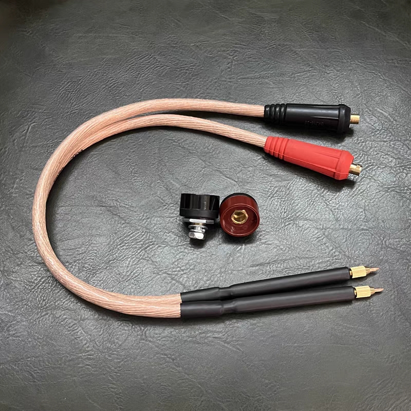 16/25平方紫铜点焊笔快速接头18650锂电池点焊机手持分体焊把软线