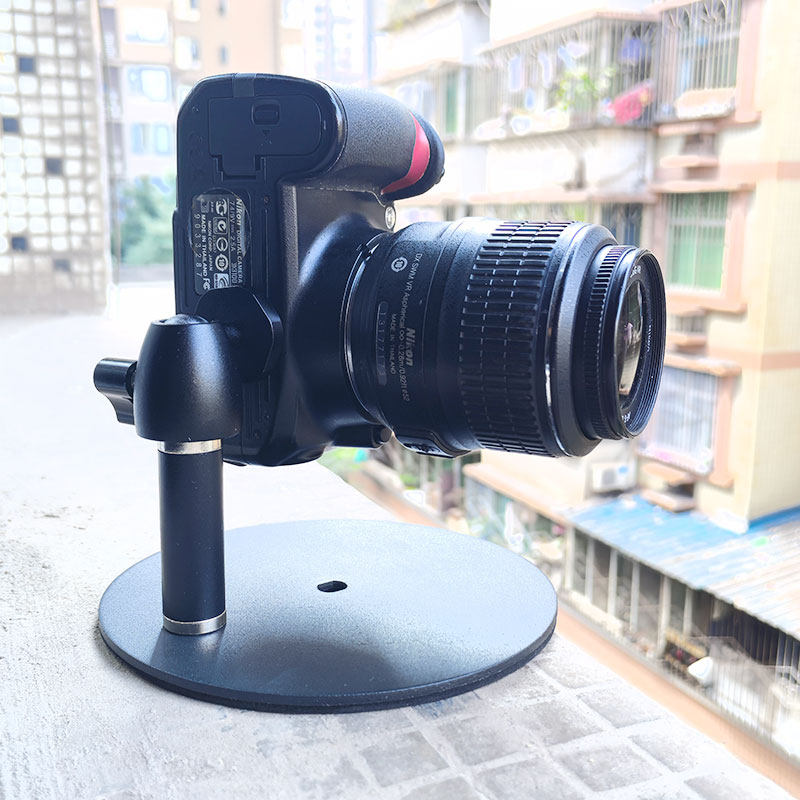 新款桌面相机支架桌上微单反直播拍摄摆放录视频手柄云台金属矮款