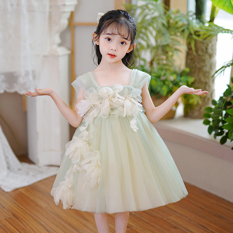 女孩蓬蓬裙夏天连衣裙夏季2024新款洛丽塔女童公主裙儿童裙子夏装