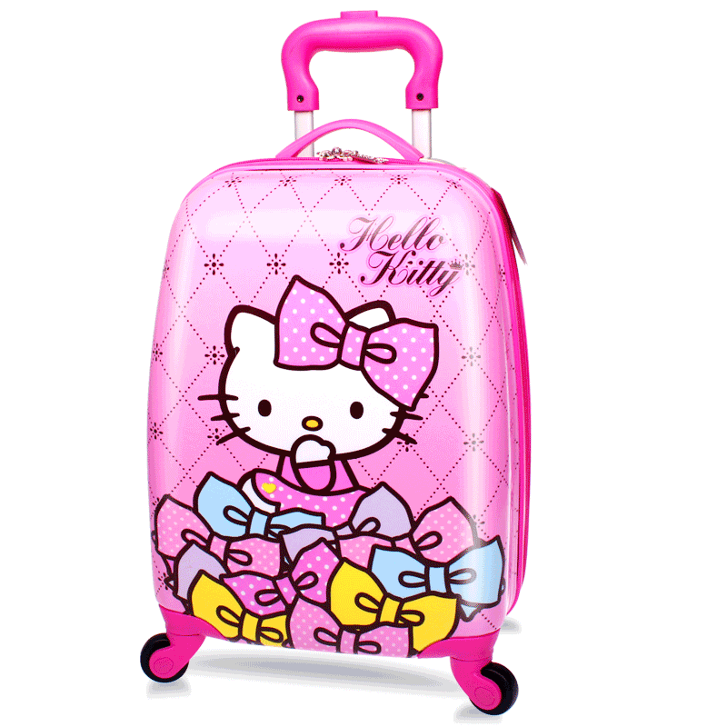 helloKitty拉杆箱儿童行李箱女孩可爱卡通旅行箱18寸新款可坐硬壳