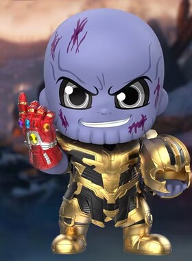 Hottoys HT cosbaby COSB644 复联4 灭霸连纳米手套 迷你珍藏人偶