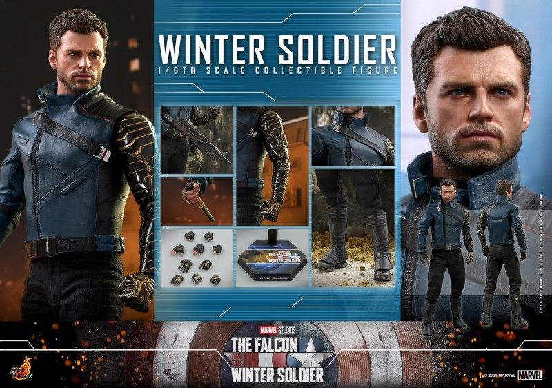 hottoys ht 1/6 tms039 猎鹰与冬兵 冬兵 巴基 bucky barnes 现货