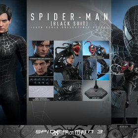HOTTOYS HT 1/6 蜘蛛侠3 黑色战衣 MMS727普通 MMS728豪华 现货
