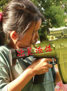 新版J13代电动连发HK416C冲锋金齿玩具游戏模型男孩射击游戏对战