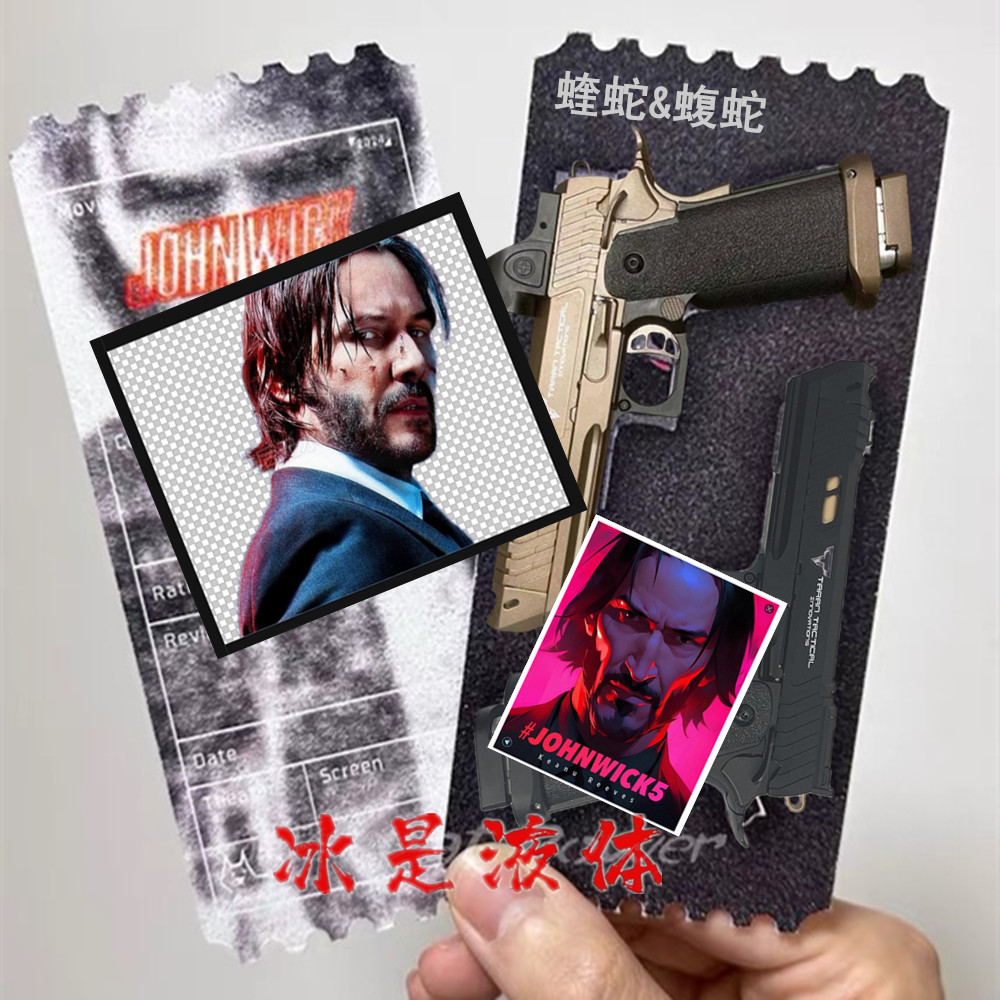 疾速追杀电影同款蝰蛇玩具蝮蛇软弹道具组合拼装新款科教手动模型