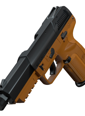 fn57模立方训练模型反吹抛壳激光发射器自动连发空挂玩具枪魔立方