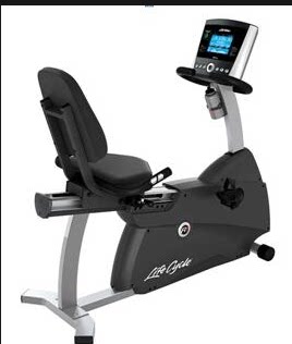 LifeFitness力健卧式健身车家用健身器材减肥R1静音健身车 进口