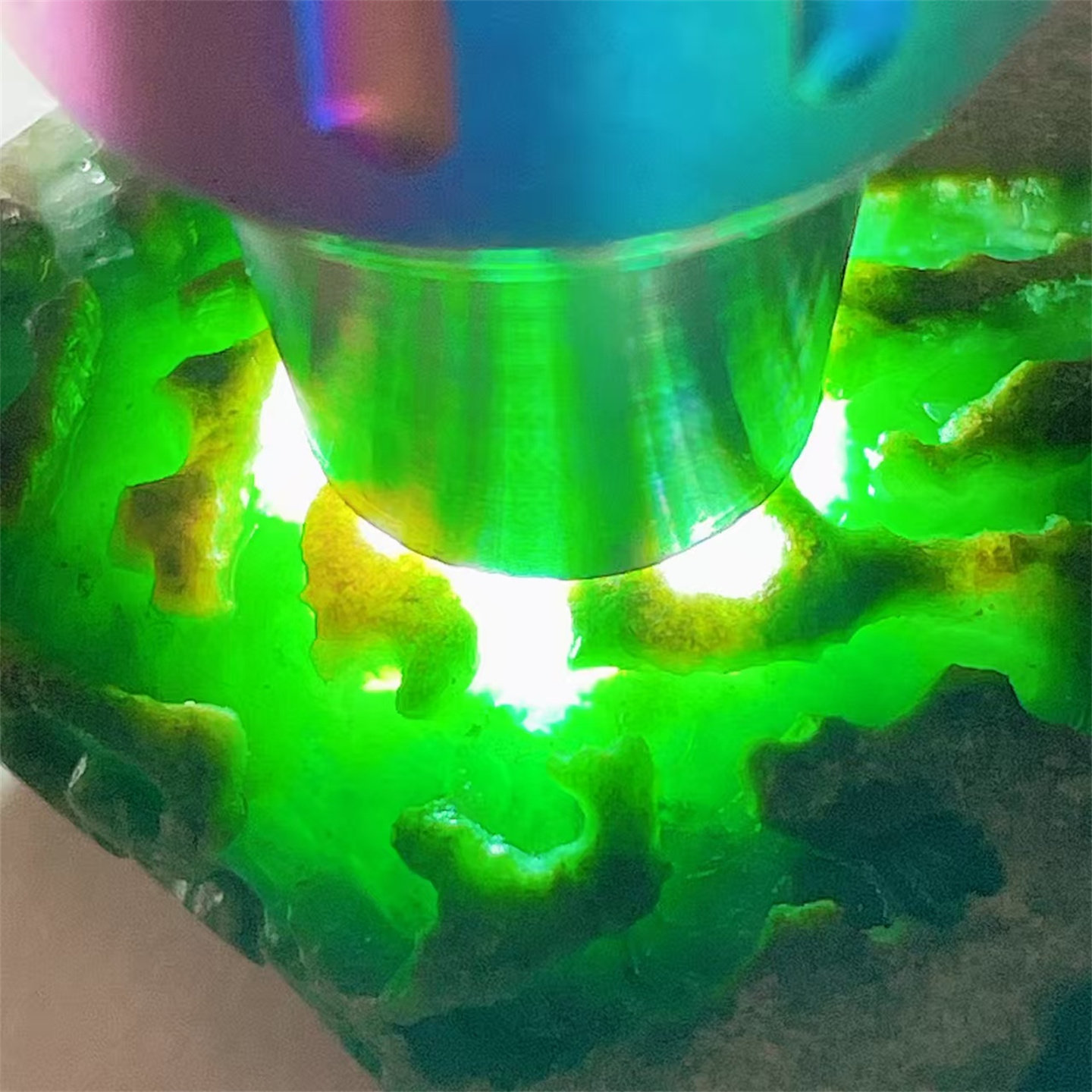 A57 精品缅甸天然翡翠原石老坑后江场口色料牌子料  重184克