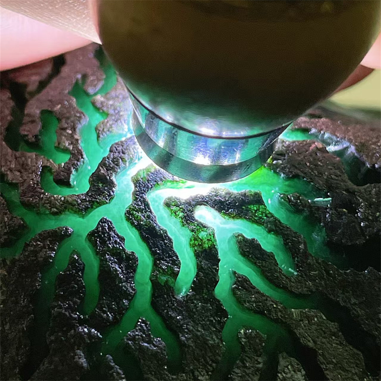 精品缅甸天然翡翠原石手镯料