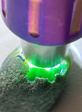 A85668 缅甸天然翡翠原石老坑后江场口色料戒面料  重14克